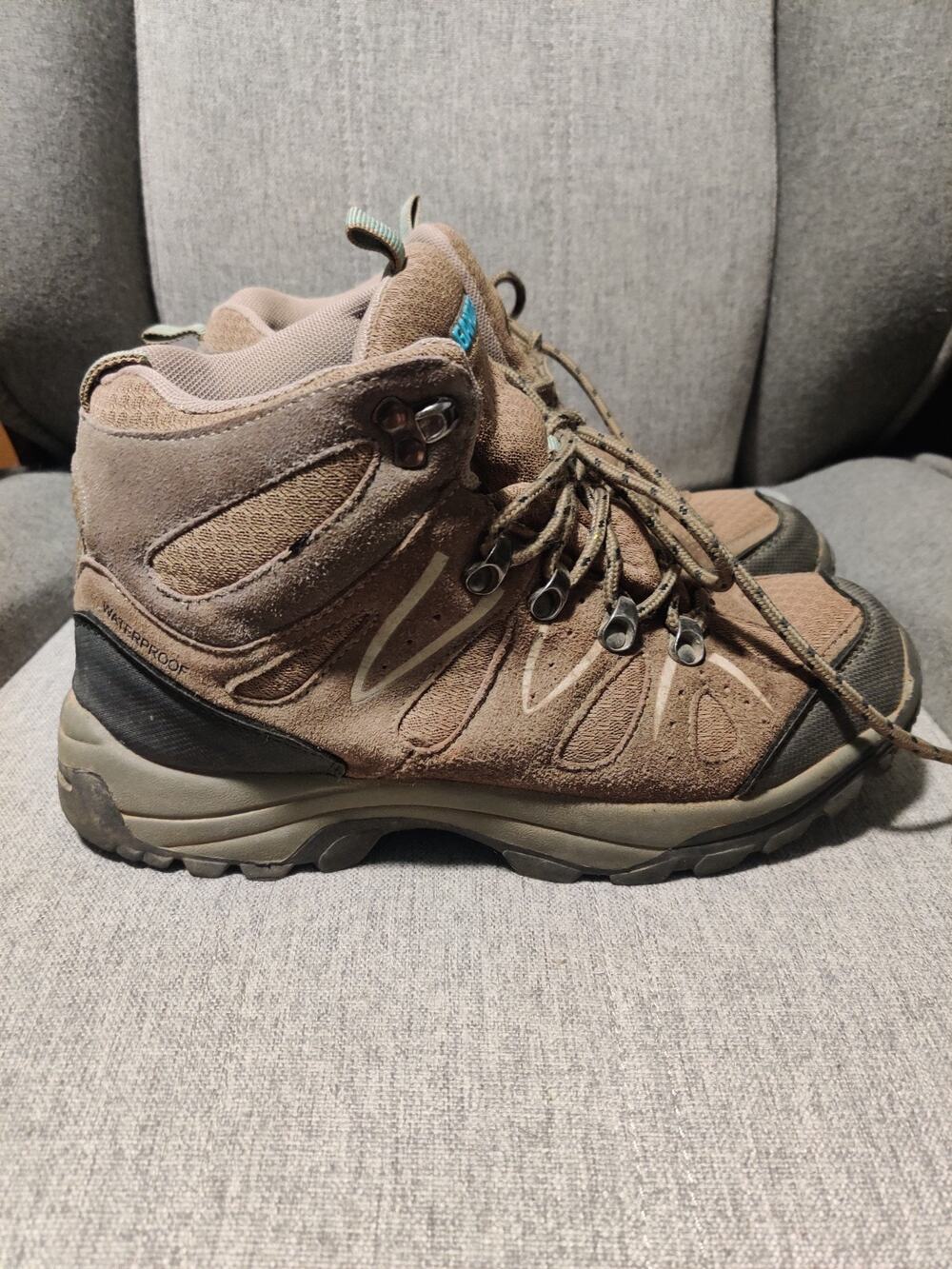 Gander Mountain Women Hiking Ankle Boots/Shoes Suede Size 8.5 Brown Waterproof